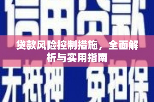 罗田贷款风险控制措施，全面解析与实用指南