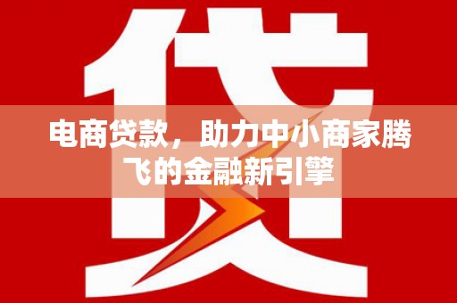 罗田电商贷款，助力中小商家腾飞的金融新引擎