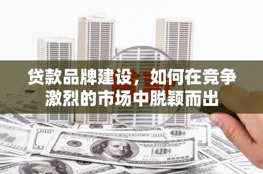 罗田贷款品牌建设，如何在竞争激烈的市场中脱颖而出