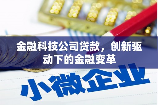 罗田金融科技公司贷款，创新驱动下的金融变革