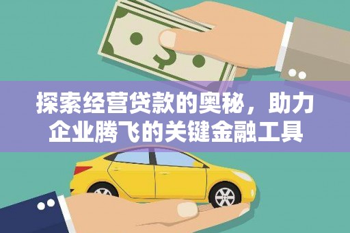 罗田探索经营贷款的奥秘，助力企业腾飞的关键金融工具