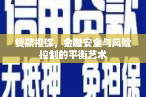 罗田贷款担保，金融安全与风险控制的平衡艺术