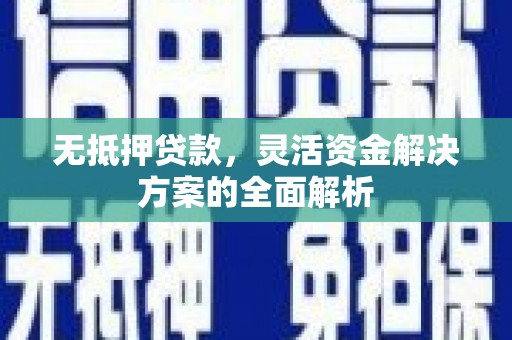 罗田无抵押贷款，灵活资金解决方案的全面解析