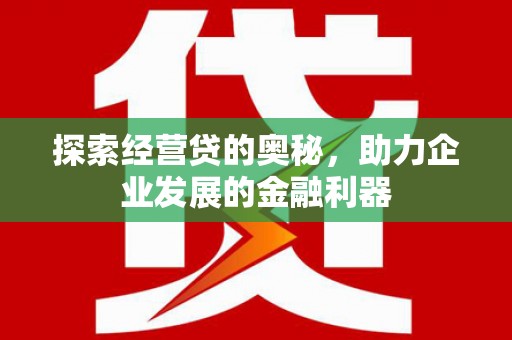 罗田探索经营贷的奥秘，助力企业发展的金融利器
