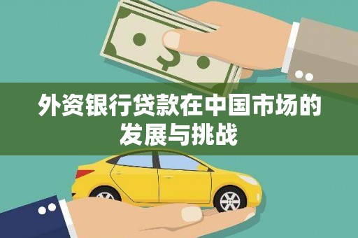罗田外资银行贷款在中国市场的发展与挑战