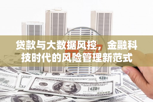 罗田贷款与大数据风控，金融科技时代的风险管理新范式