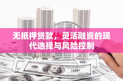 罗田无抵押贷款，灵活融资的现代选择与风险控制