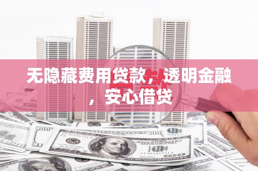 罗田无隐藏费用贷款，透明金融，安心借贷