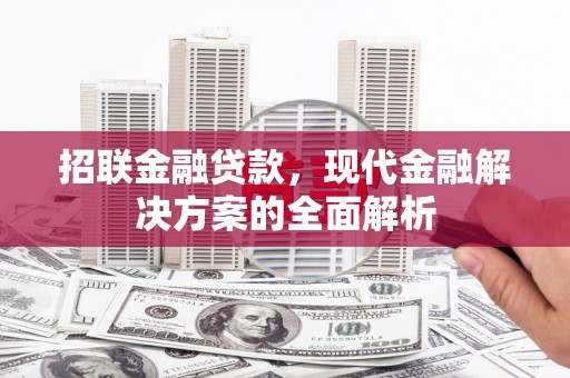 罗田招联金融贷款，现代金融解决方案的全面解析