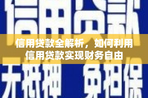 罗田信用贷款全解析，如何利用信用贷款实现财务自由