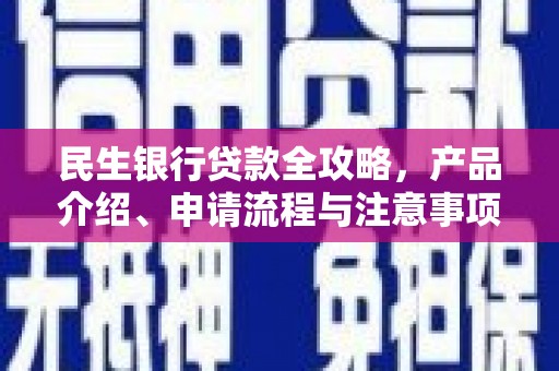 罗田民生银行贷款全攻略，产品介绍、申请流程与注意事项